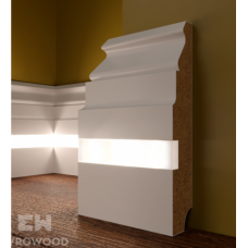 Плинтус под покраску с подсветкой PN 090 LED